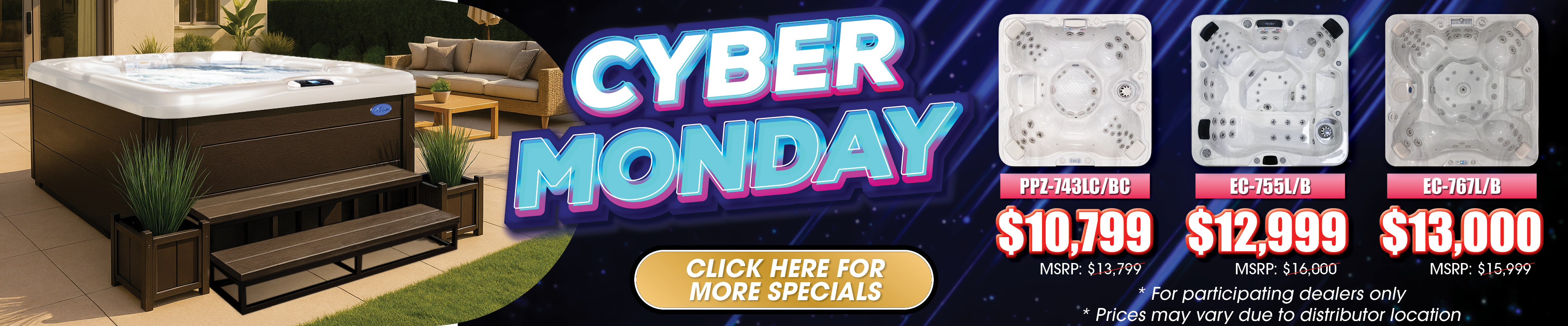 Calspas hot tub being used in a family setting - Conroe