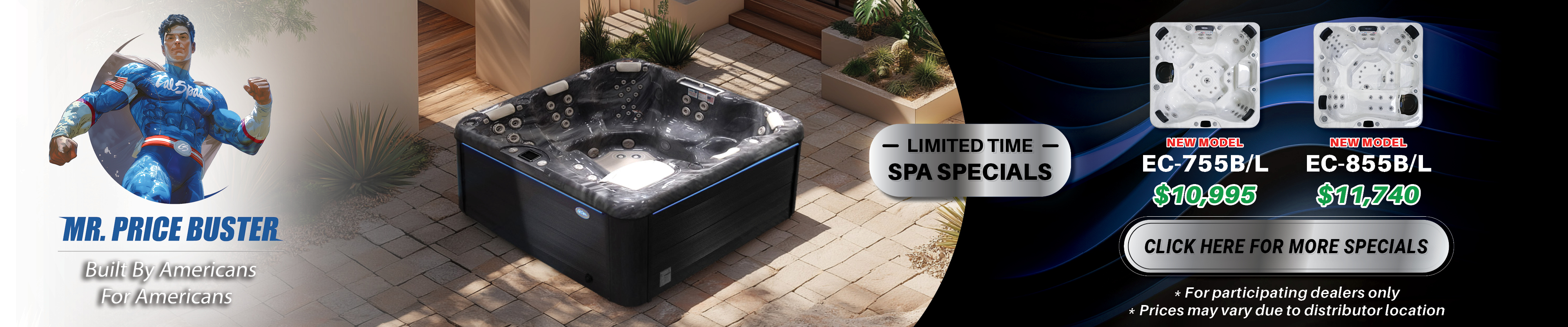 Calspas hot tub being used in a family setting - Conroe